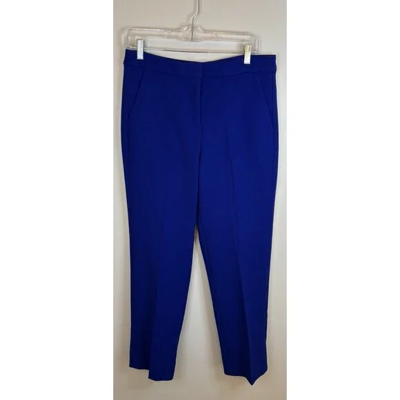 J. Crew Women's Kate Straight Leg Pants in Blue - NWT - Picture 2 of 14
